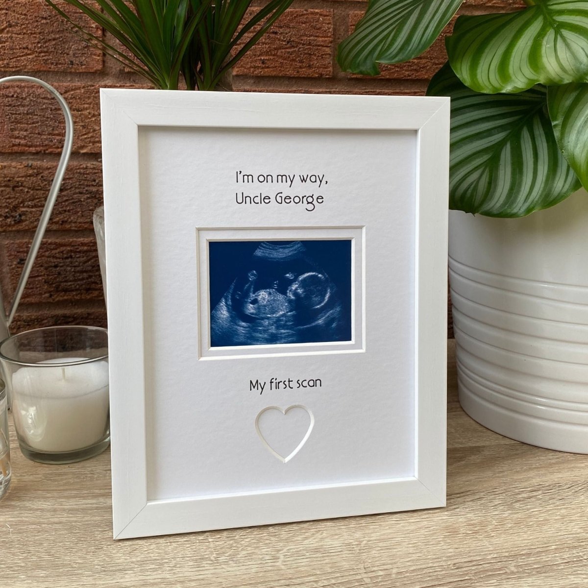 Going to Be Uncle Scan Picture Frame, White - Azana Photo Frames