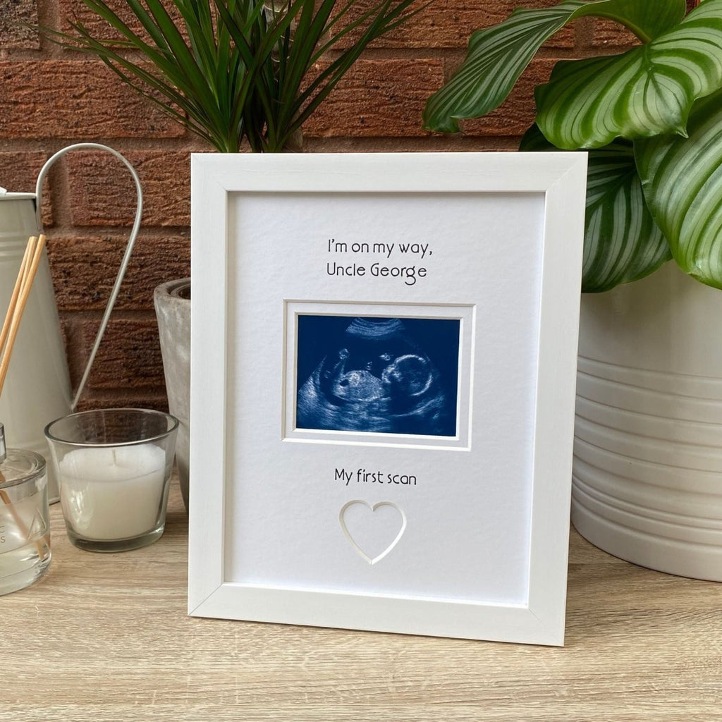 Going to Be Uncle Scan Picture Frame, White - Azana Photo Frames