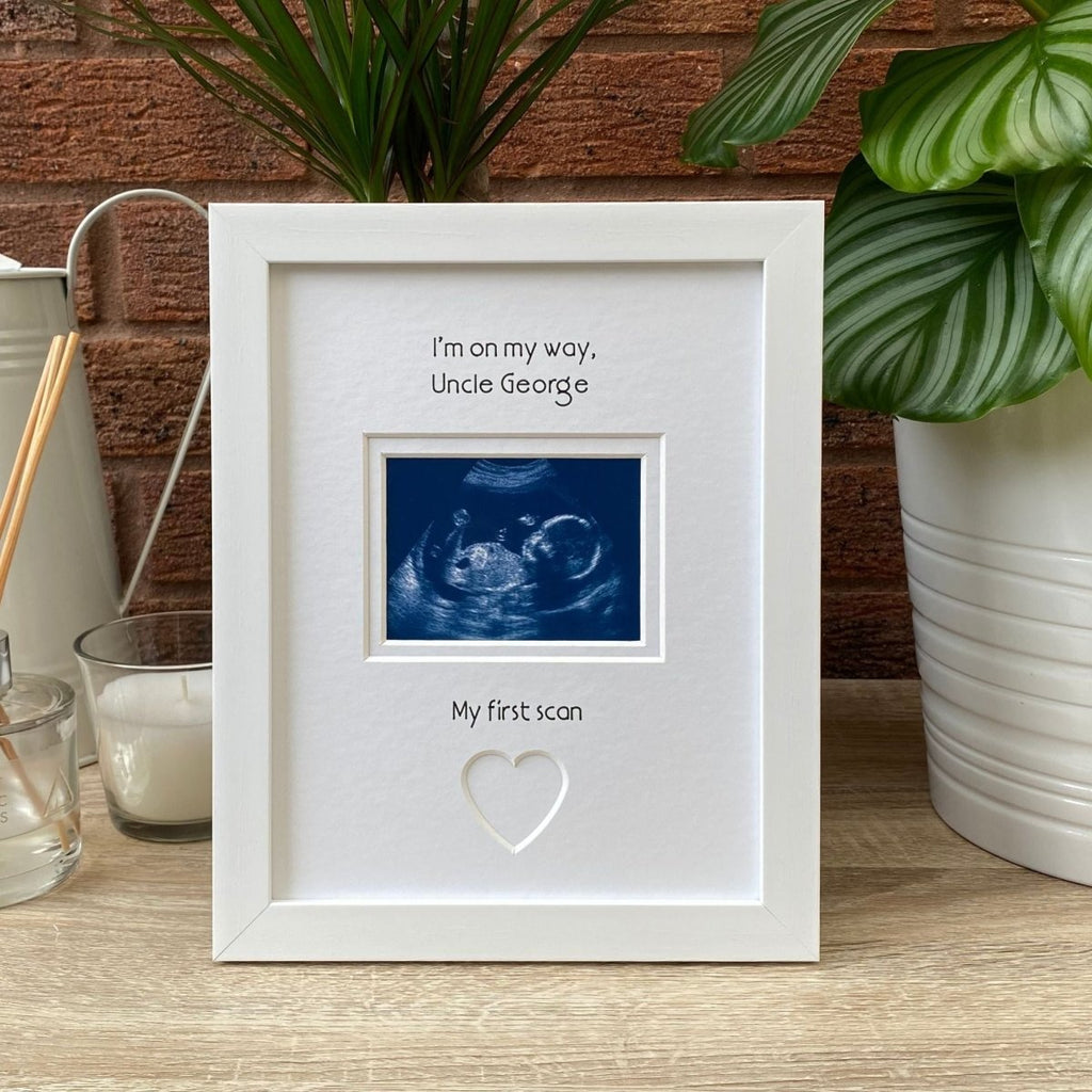 Going to Be Uncle Scan Picture Frame, White - Azana Photo Frames