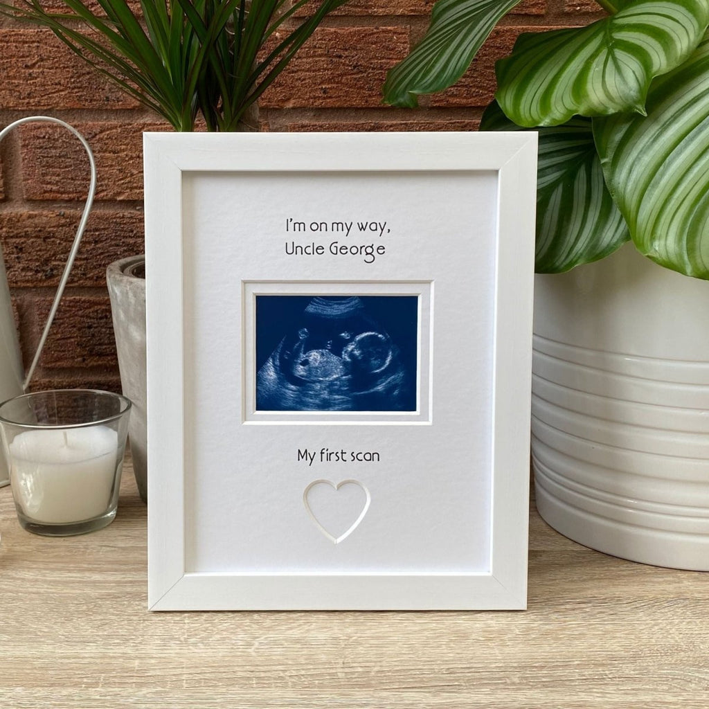 Going to Be Uncle Scan Picture Frame, White - Azana Photo Frames