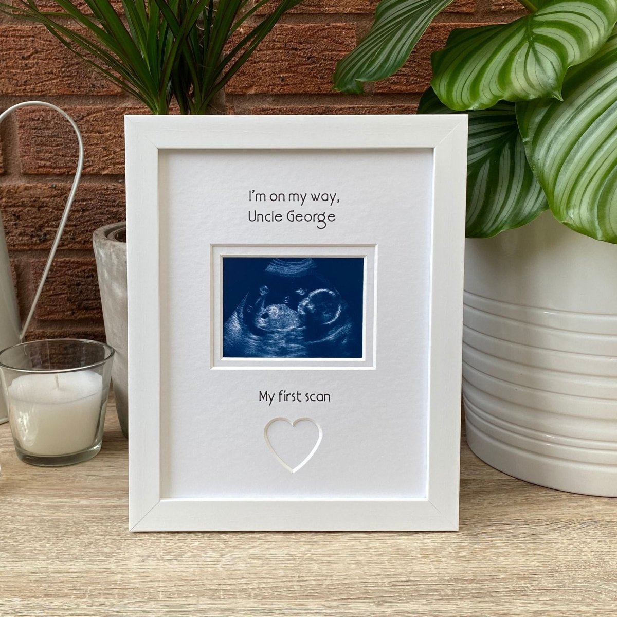 Going to Be Uncle Scan Picture Frame, White - Azana Photo Frames