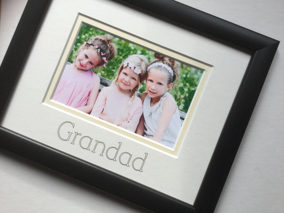 Grandad Photo Frame, Black