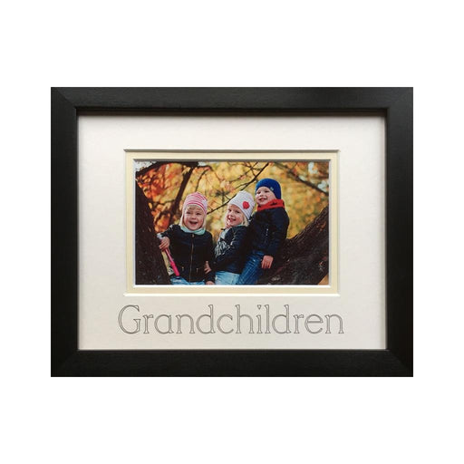 Grandchildren Photo Frame 9 x 7 Black - Azana Photo Frames
