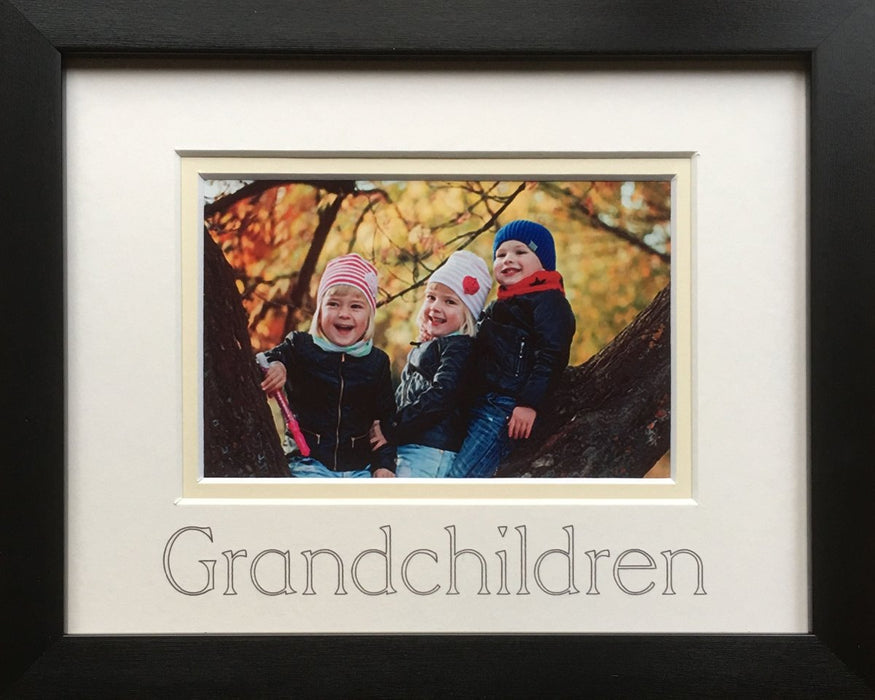 Grandchildren Photo Frame 9 x 7 Black - Azana Photo Frames