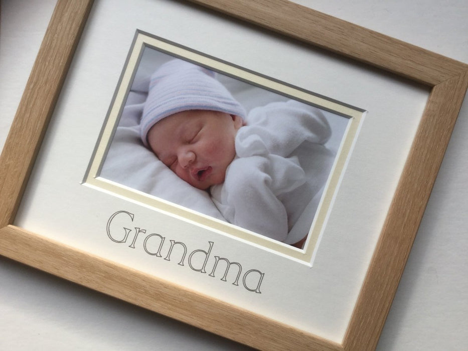 Grandma Picture Frame 9 x 7 Beech - Azana Photo Frames