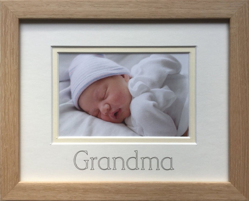 Grandma Picture Frame 9 x 7 Beech - Azana Photo Frames