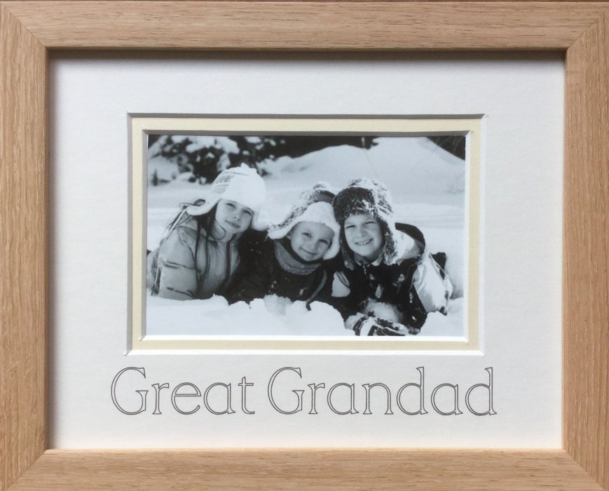 Great Grandad Photo Frame - Beech 9 x 7