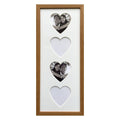 Dark Brown, 4 Hearts Picture Frame - Azana Photo Frames
