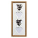 4 Hearts Picture Vertical Frame- Oak