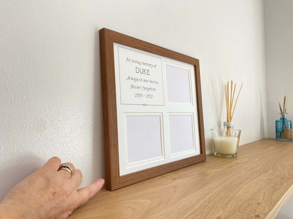 In Loving Memory Personalised Pet Frame 12 x 10 - Azana Photo Frames
