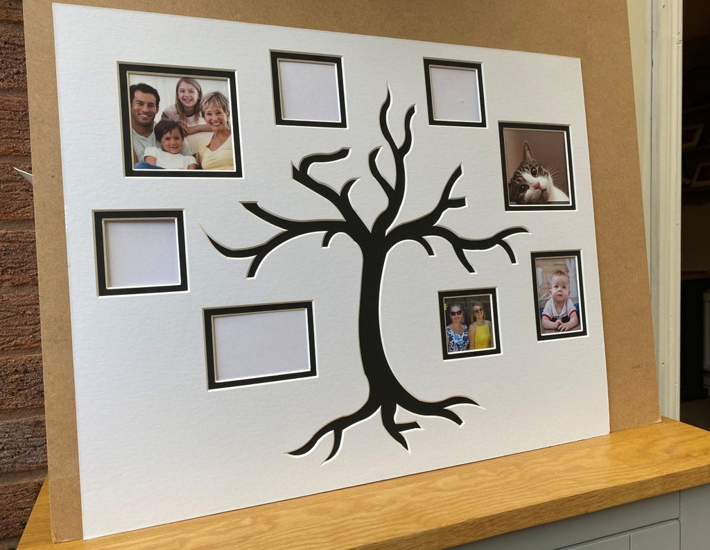 Large Family Tree Multipicture Collage Mount - Azana Photo Frames