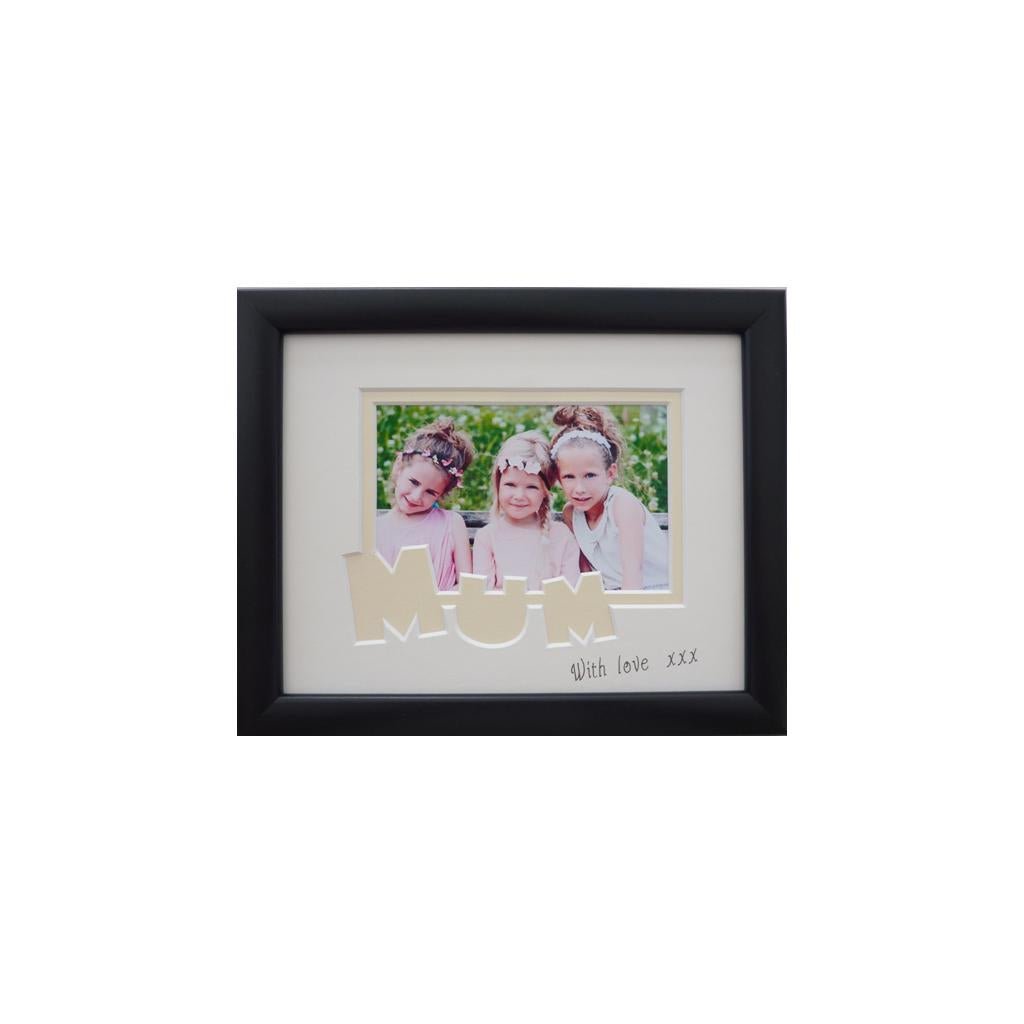 Mum photo frame 9x 7 black