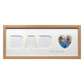 Love You Dad Heart Photo Frame - Beech