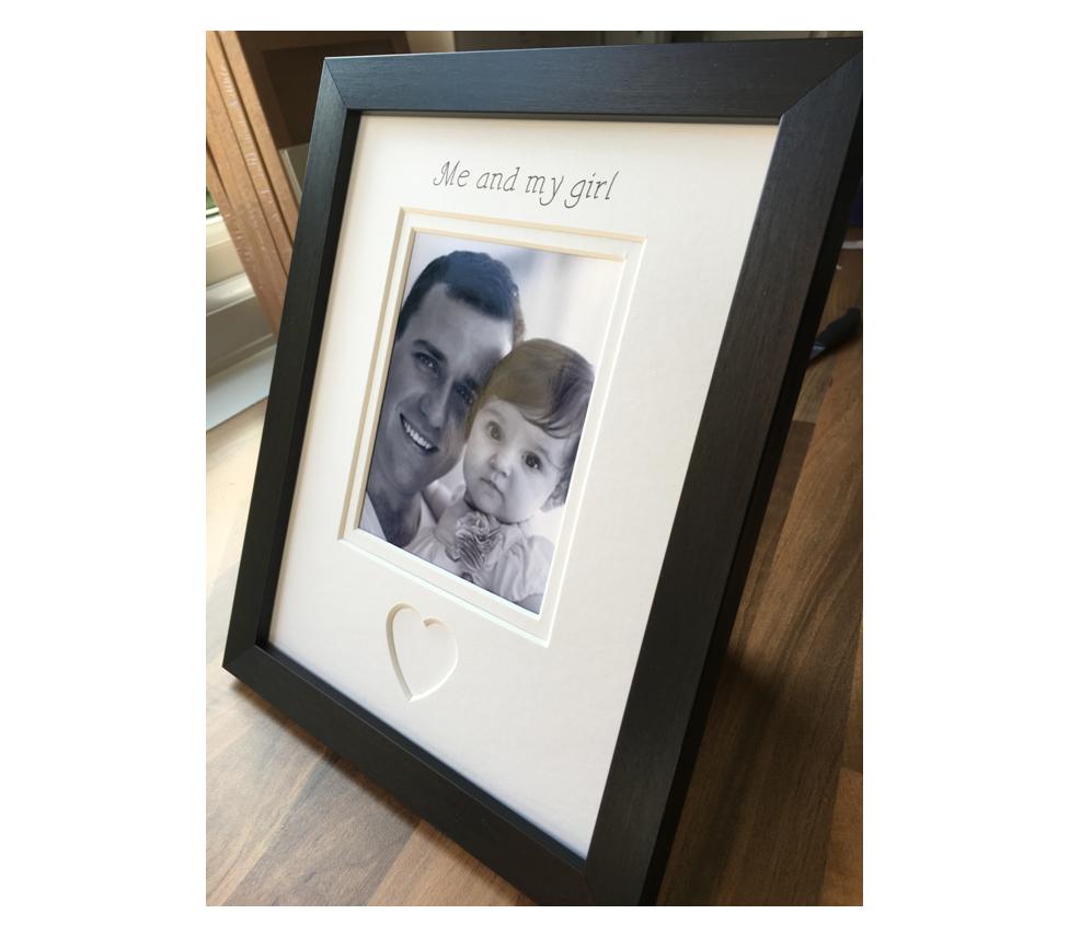 Me and My Girl Photo Frame Black Portrait
