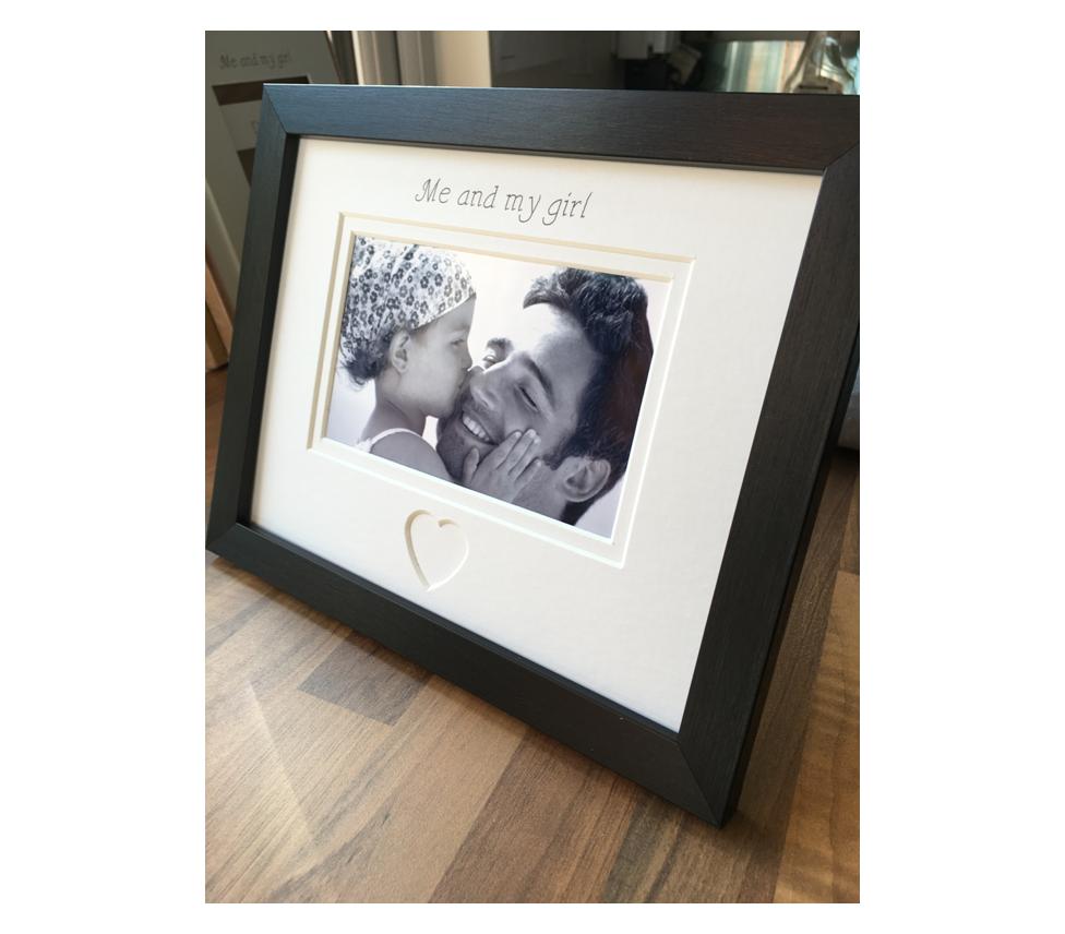 Me and My Girl Photo Frame Black Landscape