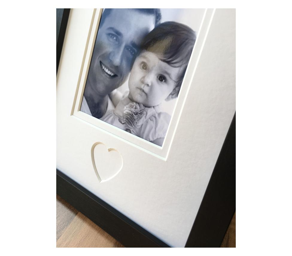 Me and My Girl Heart Shaped Frame