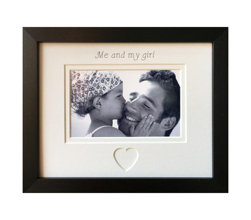 Me and My Girl Picture Frame Black 9 x 7 Landscape