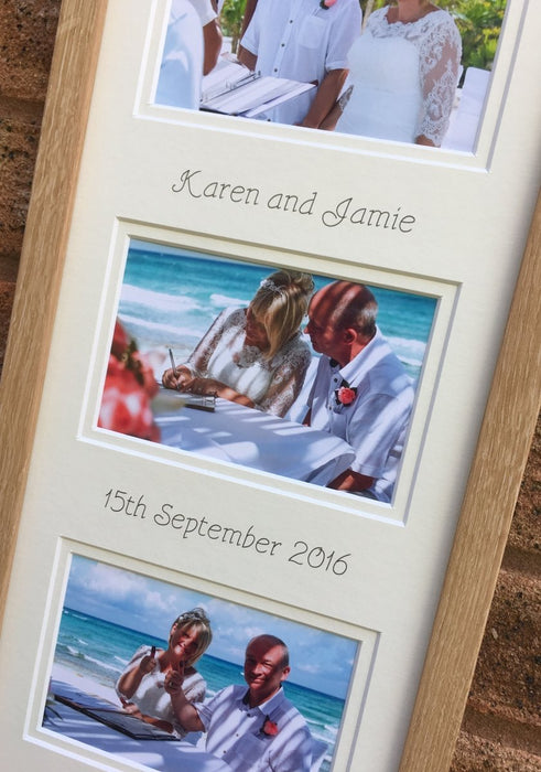 Mr and Mrs Personalised White Wedding Frame