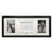 Mr and Mrs Customised Wedding Heart Picture Frame 20 x 8 Black