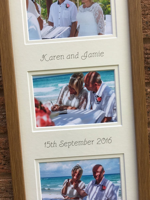 Mr & Mrs Personalised Picture Frame 20 x 8