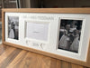 Mr & Mrs Wedding Photo Frame 20 x 8 Beech - Personalised - Azana Photo Frames