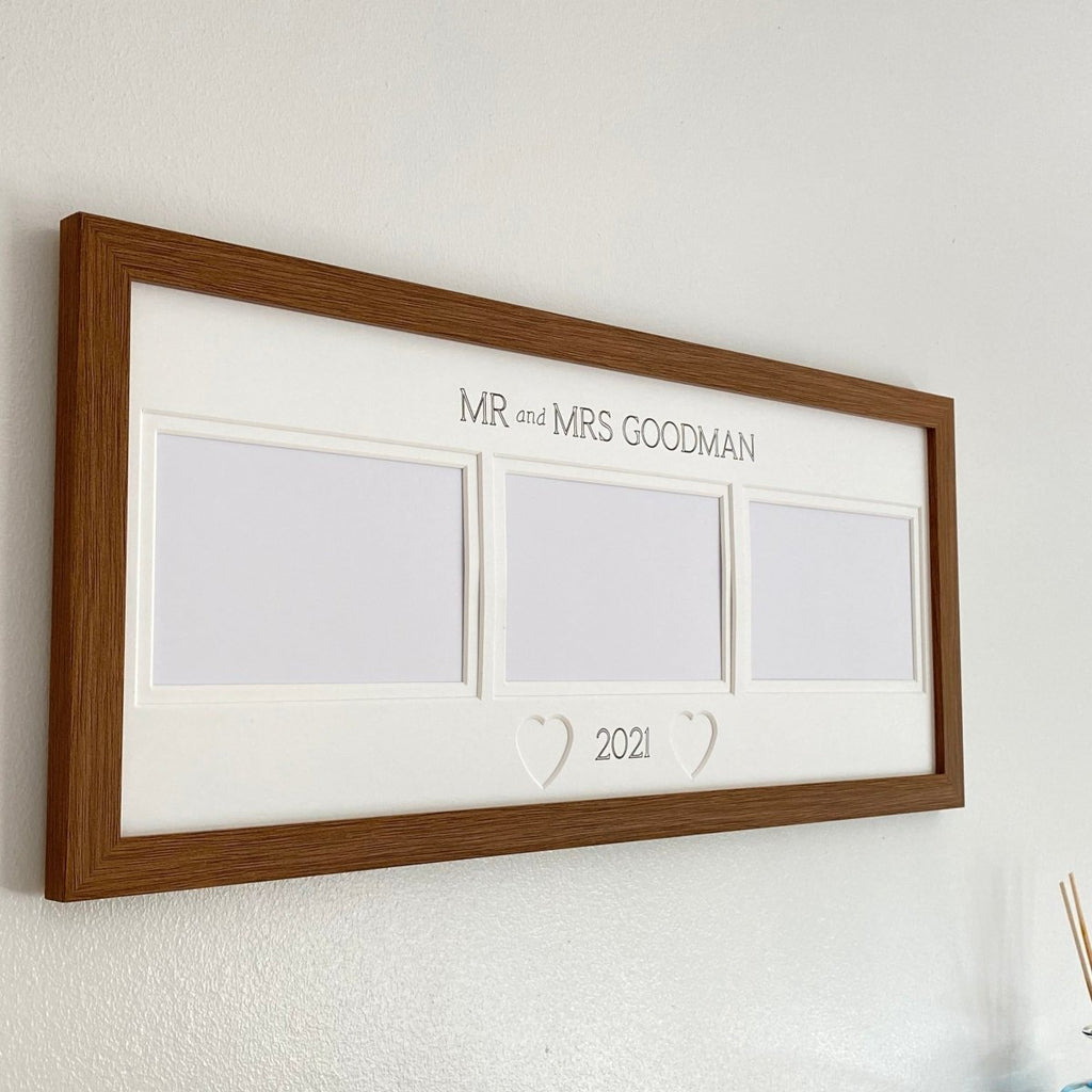 Wall hanging, Anniversary picture frame for Mr and Mrs