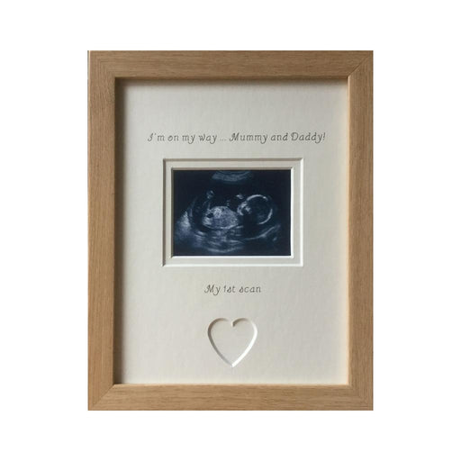 On my way Mummy and Daddy 1st Scan Photo Frame 9 x 7