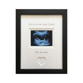 On Way Daddy Twin Triplet 1st Scan Photo Frame 9 x 7 Black - Azana Photo Frames