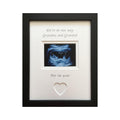 Grandparents, Twin Triplet 1st Scan Photo Frame, Black