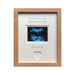 We're on our Way Mummy and Daddy First Scan Photo Frame Beech 9 x 7