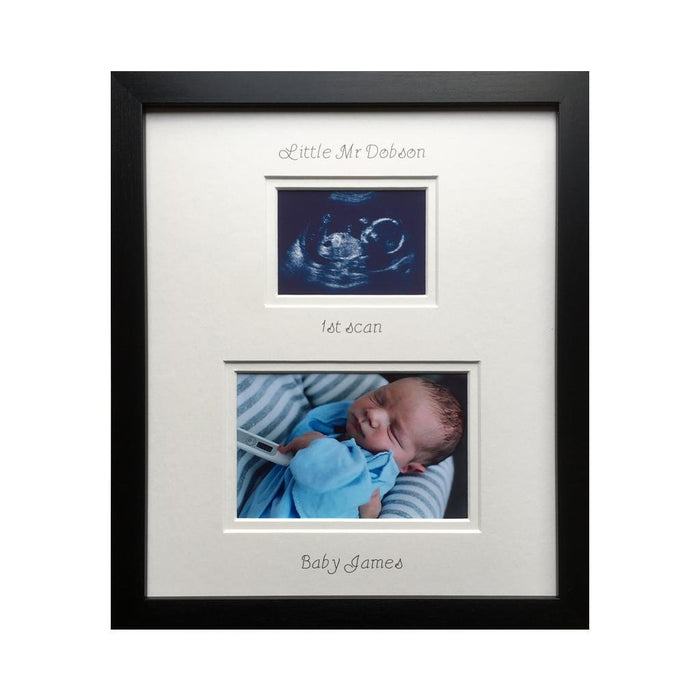 Personalise Your Baby Photo Frame 12 x 10 Black - Azana Photo Frames