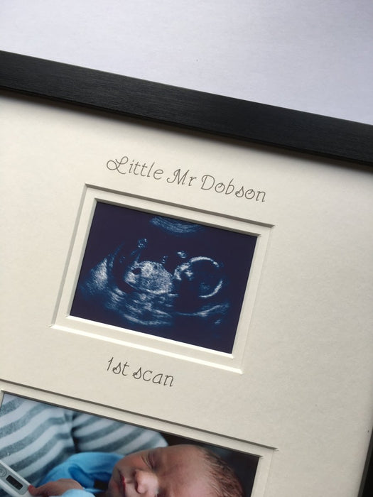 Personalise Your Baby Photo Frame 12 x 10 Black - Azana Photo Frames