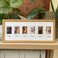 Personalised 6 Pictures Pet Frame, Light Brown - Azana Photo Frames