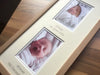 Love at First Sight Personalised 2 x Baby Photo Frame Beech
