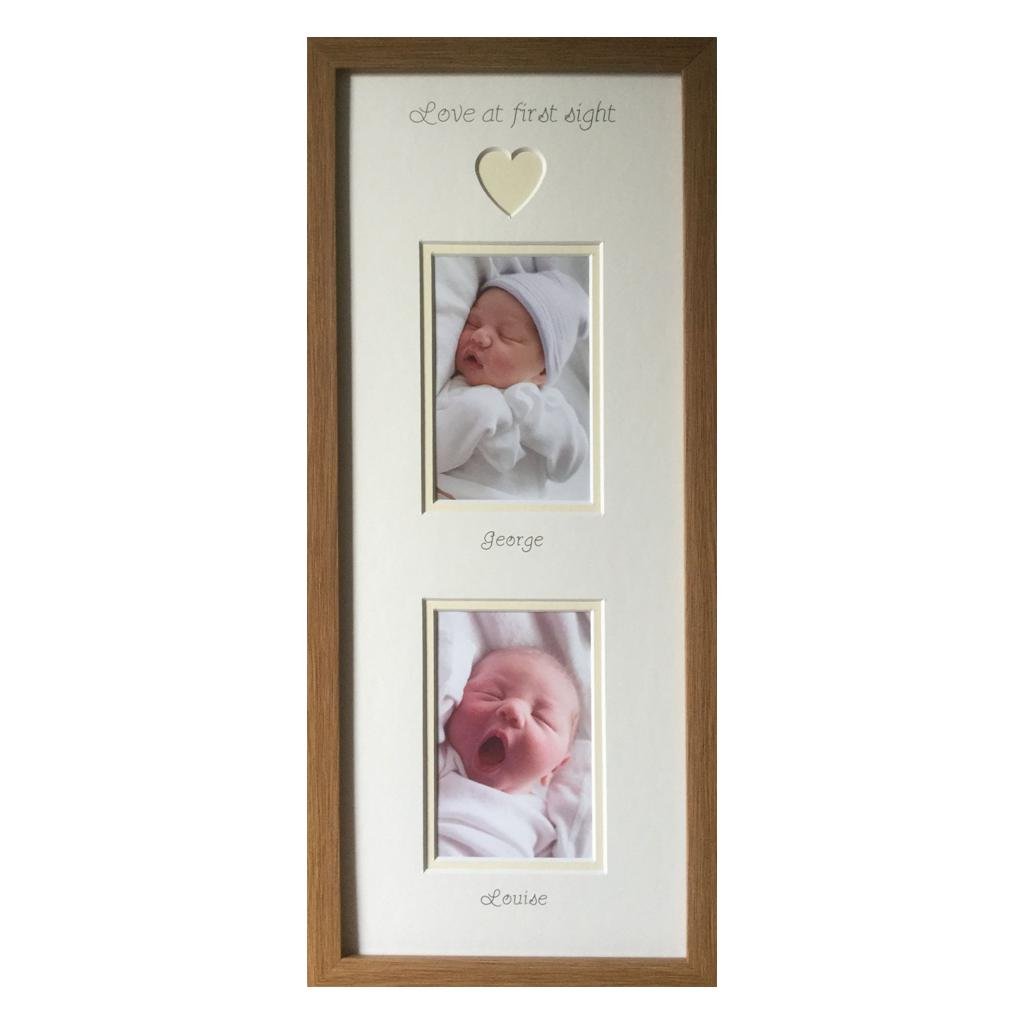 Love 1st Sight Photo Frame 20 x 8 Oak 