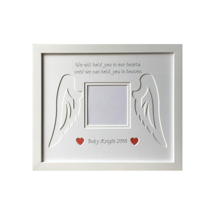 Personalised Baby Remembrance Angel Wings Photo Frame - Azana Photo Frames