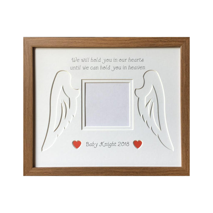 Personalised Baby Remembrance Angel Wings Photo Frame - Azana Photo Frames