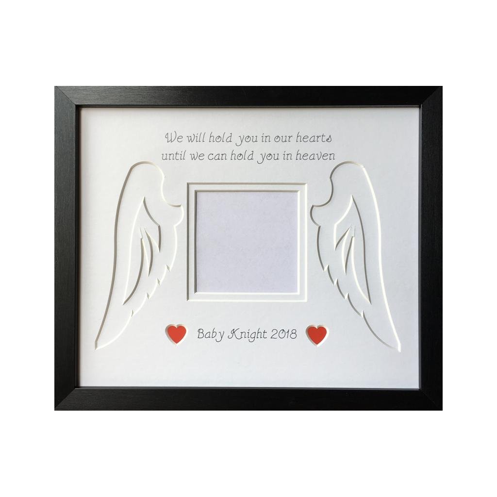 Personalised Baby Remembrance Angel Wings Photo Frame - Azana Photo Frames