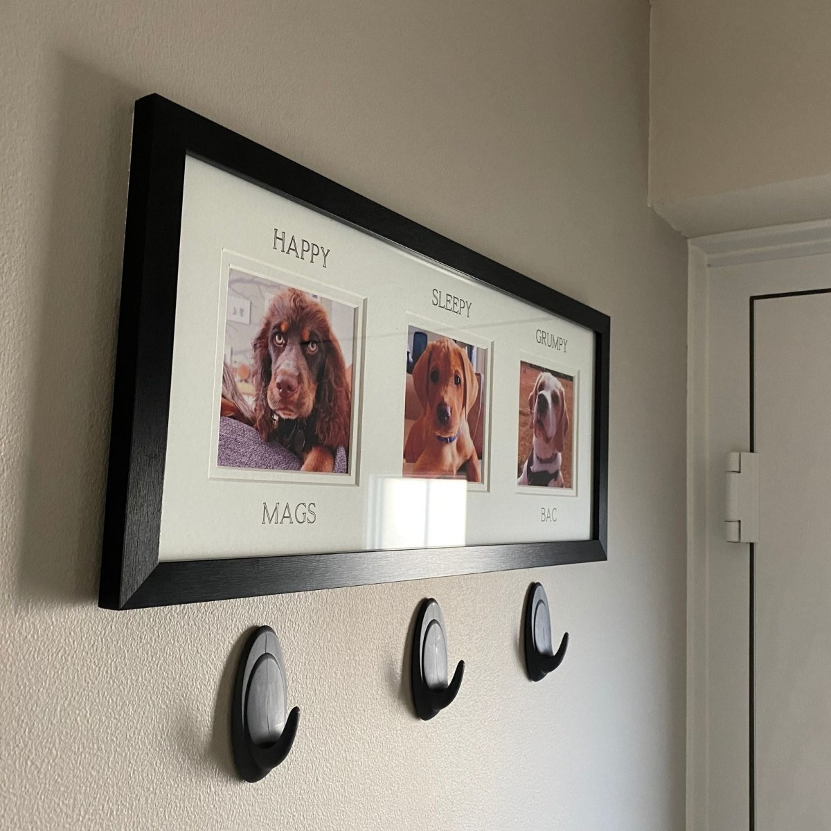 Personalised Dog Picture Frame with Three Openings - Azana Photo Frames