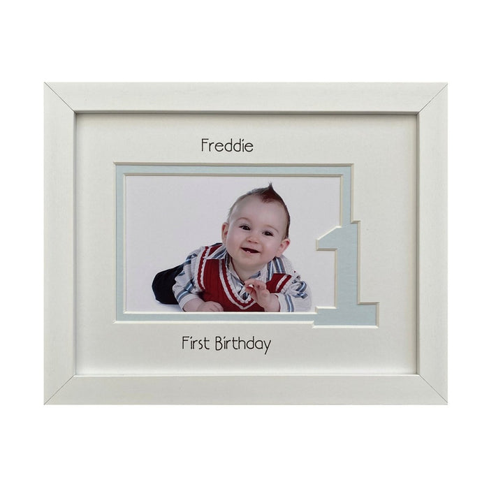 Personalised First Birthday Picture Frame Boy