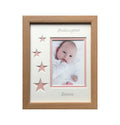 Goddaughter Portrait Pink Stars Beech Photo Frame