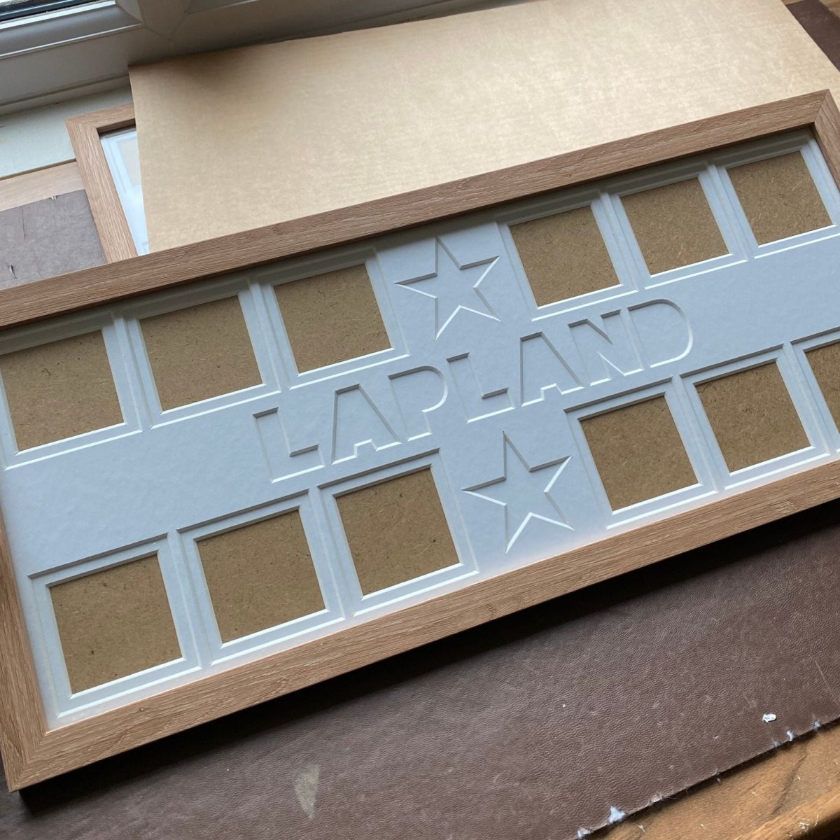 Personalised Multi-Picture Collage Frame, 12 Apertures and Stars