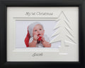 My First Christmas Photo Frame - Christmas Tree - Black 9 x7