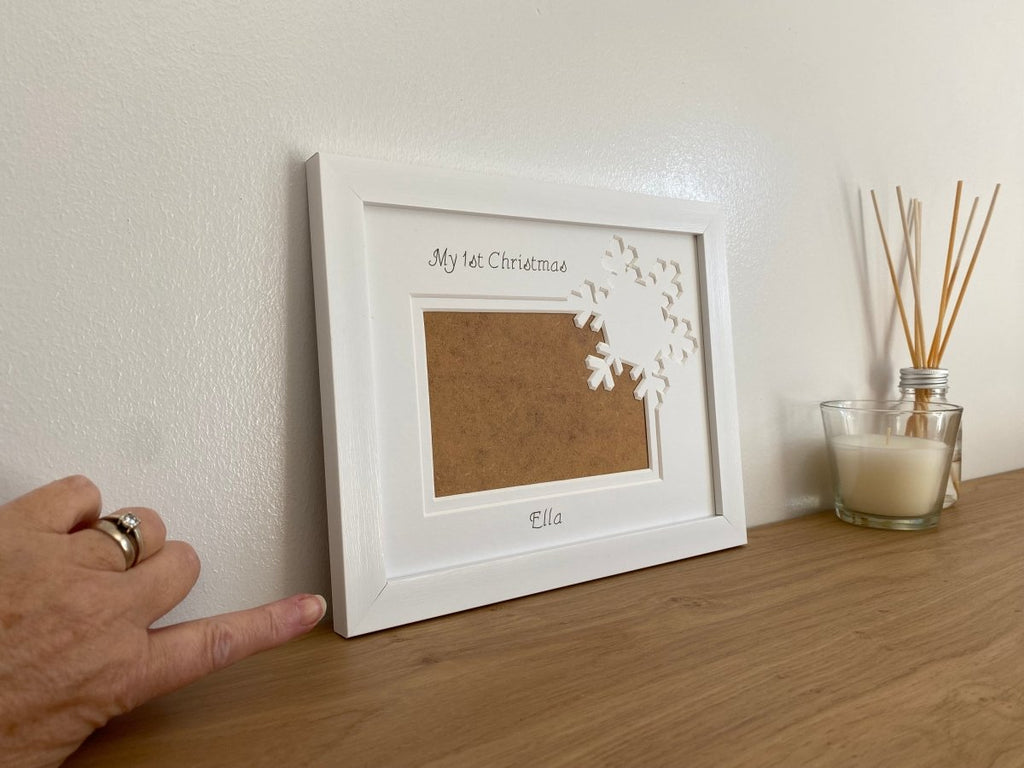 Christmas baby photo frame