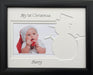 Baby My First Christmas personalised photo frame - snowman 