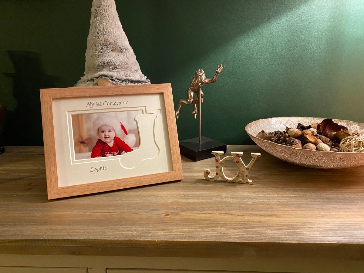 Christmas stocking picture frame 