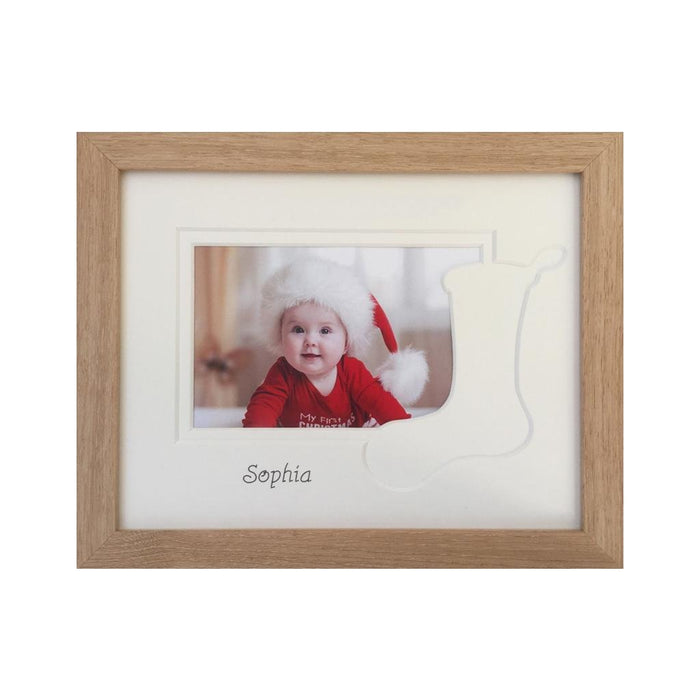 Christmas Stocking Picture Frame - Name only