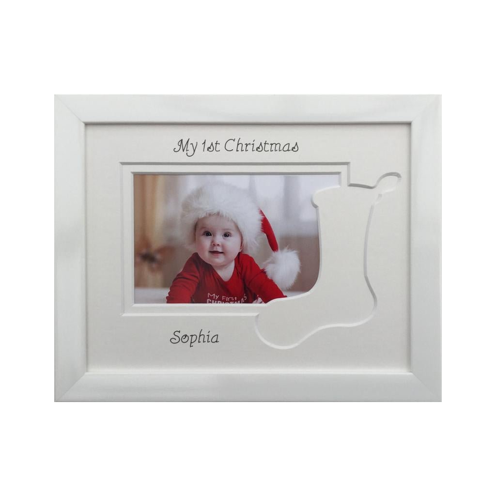 My First Christmas Stocking White 