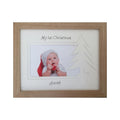 My 1st Christmas Photo Beech Frame - Xmas Tree