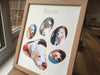 Personalised New Puppy Paw Photo Frame Beech